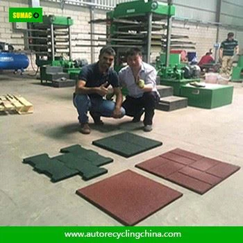 Tire Recycling Rubber Mat Tile Making Machine